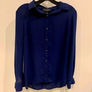 Banana republic blue blouse